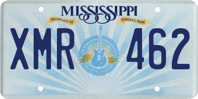 MS license plate XMR462