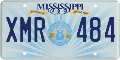 MS license plate XMR484