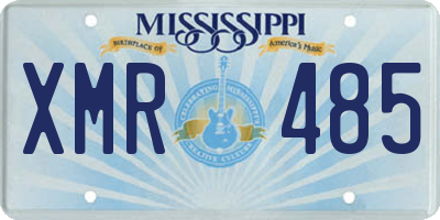 MS license plate XMR485