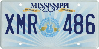 MS license plate XMR486