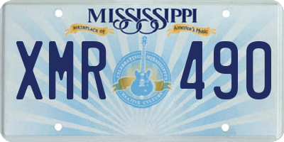 MS license plate XMR490