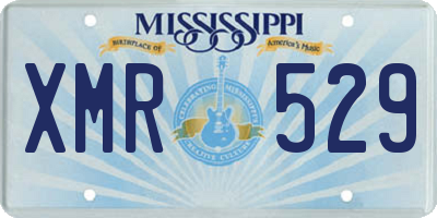 MS license plate XMR529