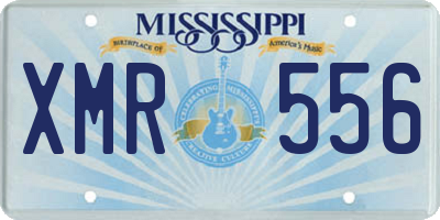 MS license plate XMR556