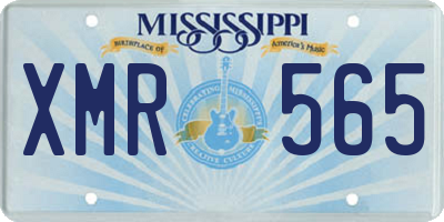 MS license plate XMR565
