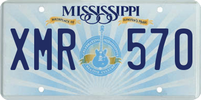 MS license plate XMR570