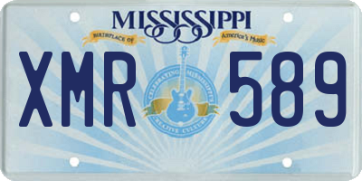 MS license plate XMR589