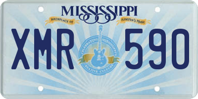 MS license plate XMR590