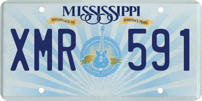 MS license plate XMR591