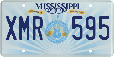MS license plate XMR595