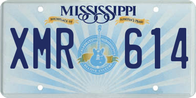 MS license plate XMR614