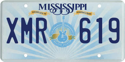 MS license plate XMR619