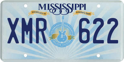 MS license plate XMR622