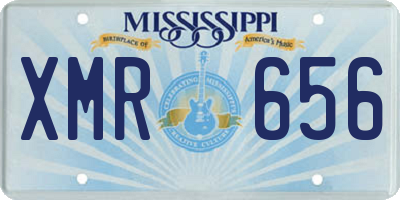MS license plate XMR656