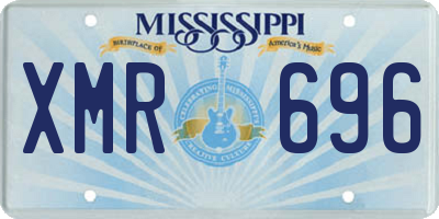 MS license plate XMR696