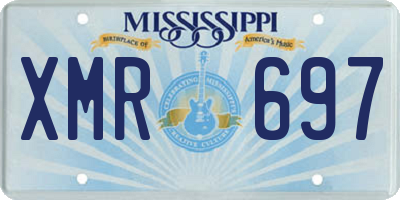 MS license plate XMR697
