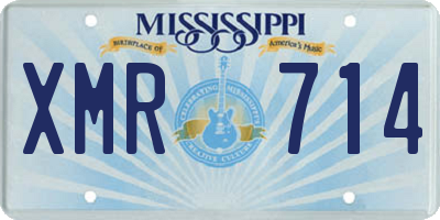 MS license plate XMR714