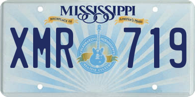 MS license plate XMR719
