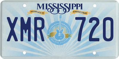 MS license plate XMR720