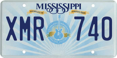 MS license plate XMR740
