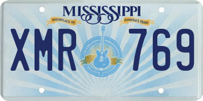 MS license plate XMR769