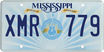 MS license plate XMR779