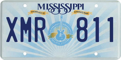 MS license plate XMR811