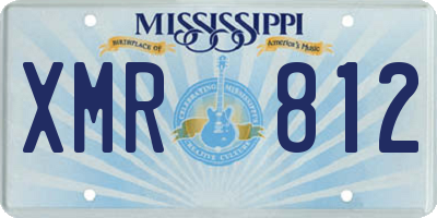 MS license plate XMR812