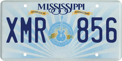 MS license plate XMR856