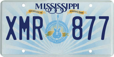 MS license plate XMR877