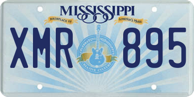 MS license plate XMR895