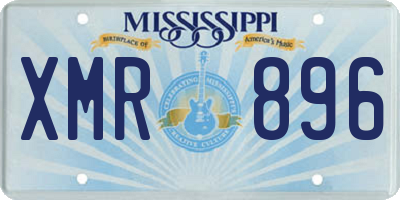 MS license plate XMR896