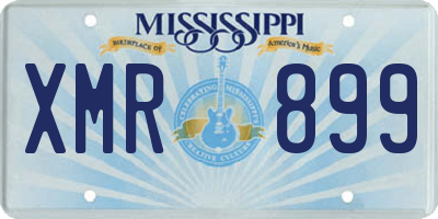 MS license plate XMR899