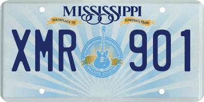 MS license plate XMR901