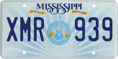 MS license plate XMR939
