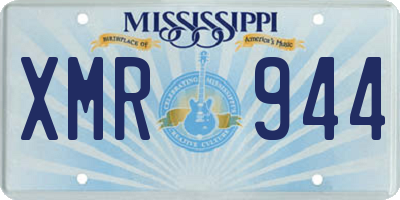 MS license plate XMR944