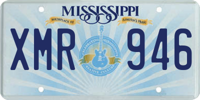 MS license plate XMR946