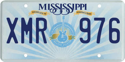 MS license plate XMR976