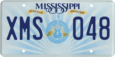 MS license plate XMS048