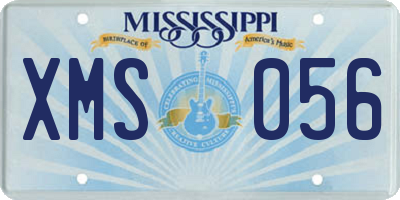 MS license plate XMS056