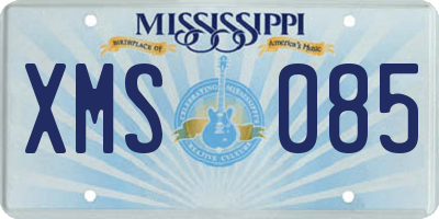 MS license plate XMS085