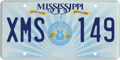 MS license plate XMS149
