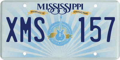 MS license plate XMS157