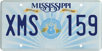 MS license plate XMS159