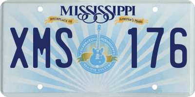 MS license plate XMS176