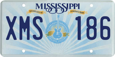 MS license plate XMS186