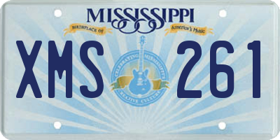 MS license plate XMS261