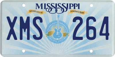 MS license plate XMS264