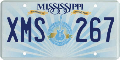 MS license plate XMS267