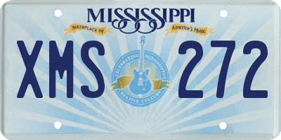 MS license plate XMS272