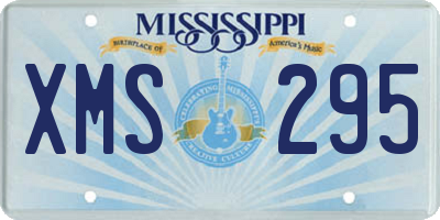 MS license plate XMS295
